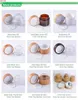 50g 100g 150g 250g White Refillable Bottles Face Cream Container Empty Lotion Cosmetic Travel Use Makeup Jar wood liddsgoods