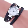 Zegarek na rękę długi pasek do kręty bransoletki zegarek damskie kwarc kwarcowy prosta moda skóra
