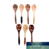 Creative Solid Natural Wooden Round Spoons Stirring Coffee Dining Room Tea Honey Spoon With Long Handle Kinking Style Soup Spoon