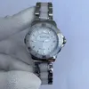 YENI Beyaz Seramik Çerçeve Kadın Saatler tam Paslanmaz çelik Kol saatleri montre de luxe reloj de lujo