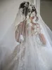 Luxury 2021 Wedding Dresses Bridal Gowns 3D Floral Lace Appliqued Beaded Long Sleeve Country Style Vestidos De Novia
