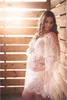 Robe de maternité transparente en dentelle, accessoires de photographie, robe courte de séance Photo de grossesse, sangle coulissante, robe de séance Photo de maternité