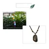 Colored Agate Pendant Necklace Phnom Penh Irregular Windbell Piece Handicraft Multi-textured Natural Slice Jewelry Mother's Day Gifts