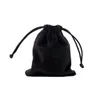 100 шт. 5x7 см бархатная сумка на шнурке/ювелирная сумка Рождество/свадебный подарок сумки черный, красный, розовый, синий, 8 цветов GC173