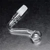 Bruciatore a olio in vetro Pyrex spesso per tubi d'acqua maschio femmina da 10mm 14mm per impianti petroliferi Bong in vetro spessi grandi ciotole per fumare BES121