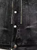2021 Fall och Winter Mens Designer Zipper Dekoration Demin Jacket ~ US-storlek Jackor ~ Högkvalitativ designer Deminjacka för män