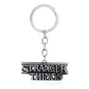 10pc smycken Stranger Things Letter Keychain Bag Keyring Pendant Llaveros Charms Fashion Car Accesorios Jewelry2617270
