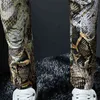 Mode heren serpentine bedrukte jeans man gekleurde tekening broek bloem broek heren skinny klassieke slang graan 211108