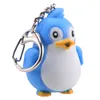 Keychains schattige pinguïn sleutelring led fakkel met geluid Keychain Christmas Xmas feest gunsten tas vulstoffen geschenken leuk speelgoed voor kinderen volwassen miri22