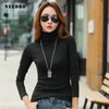 Sweter Kobiety Turtleneck Długi Rękaw Sweter Sexy Elastyczne Bodycon Pull Femme S 210812