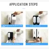 Dozownik z mydłem w płynie 700 ml podkładka ręczna na ścianie sterylizująca manualna pompa do czyszczenia ABS do łazienki domowej łazienki