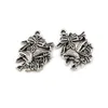 100st Antik Silver Alloy Julklocka Charms Pendants för smycken gör armband Halsband DIY Tillbehör 17x25mm A-647