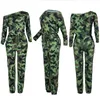 Damen-Overalls, Damen-Strampler, Camouflage-Overall, Damen, langärmelig, Joggerhose, Hose, weiblich, elegant, Leopardenmuster, Streetwear