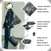 Smoke grey tie dye ink stil axelväska mjukt läder stor kapacitet Unisex cross body väskor cool mode handväska
