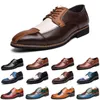 2021 Lüks Erkekler Rahat Ayakkabılar Siyah Kahverengi Kırmızı Loafer'lar Açık Düz Moda Erkek Eğitmenler Sneakers Boyutu 40-47 Color8