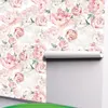 Wall Stickers Ink Flowers And Green Plants Series Seamless Wallpaper Living Room Background Renovation Sticker Decor Rw081-100