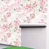 Väggklistermärken Bläckblommor och gröna växter Serie Seamless Wallpaper Living Room Bakgrund Renovering Klistermärke Dekor RW081-100