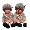 Kids adultos bonés bonito senhora velha mulher encaracolado peruca cabeleireiro calibrinha eslástica fisiotes de inverno crianças bebê chapéus e tampões acessórios 210713