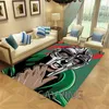 カーペットMF DOOM 3Dプリントフランネルラグ抗滑り止めラグカーペット家の装飾のためのリビングルームの寝室の装飾