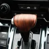 Car Gear Lever Shift Knob Cover Trim for Honda CR-V 2019 ABS Peach Wood Grain Style