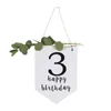 Party Decoration 1 x Anpassad Happy Birthday Banner Kids Garland Sign Supply