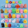 Animais mistos nadar brinquedos de água coloridos macio flutuante borracha pato espremer somqueaky brinquedo banho para bebê banho brinquedos