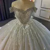 2022 Plus Size Árabe ASO EBI Luxuoso Cristais Frisado Vestido de Noiva Sweetheart Lace Sexy Vestidos De Noiva Vestidos ZJ620