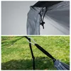 new Outdoor Parachute Cloth Hammock Foldable Field Camping Swing Hanging Bed Nylon Hammocks With Ropes Carabiners 12 Color seashipping EWA45