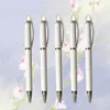 Sublimering Blank BallPen Pen Vit DIY Reklam Business Värmeöverföring T2I53391