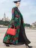 Kadın Trençkotları Kadınlar Dobby Çift Kelime Kruvaze Uzun Ceket Down Down Rüzgar Yem