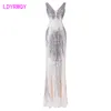 LDYRWQY celebrity sexy night bar temperament bag hip sequin fishtail long dress Floor-Length Zipper 210416
