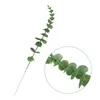 Dekoracyjne kwiaty Wieńce Sztuczne Pojedyncze Eucalyptus Stem Green Fałszywe Wedding Bride Bukiet Shooting Prop Dom Dekoracje Garland Roślin