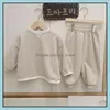 Clothing Sets Baby & Kids Baby, Maternity Spring Korean Children Cotton Set For Boys And Girls Fashion Sports Suit Clothes 2-6Y Autumn Track