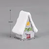 Mini Noël décorer Snow Santa House Figurines Fairy Garden Miniatures Landscape