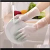 Jetable 2 pièces nettoyage caoutchouc vaisselle gants de lavage pour ménage épurateur cuisine propre Tools1 5Qf8Z 6Ifbw