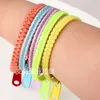 luminous glow in the dark zipper Bracelet unisex zip bangle night light wristband stress relief anxiety needs fidget toys party bar gift LY6701