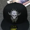 Gorra Hip Hop Miami Вышитые Патч Череп Площадь Brim Hat Хипстер Мужчины и Женщины Хип-хоп Бейсбол Ремешок Задний Пряжка Шаровые кепки