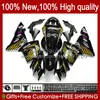 OEMボディワークのためにKAWASAKI NINJA ZXは10 R 1000年CC ZX1000 2004 2005ボディ9No.131 ZX10R ZX1000CC 04-05 ZX1000C ZX 10Rながら1000cc ZX10R 04 05オートバイのフェアリングは黄色のBLKをキッティング