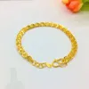 Eslabón, cadena, pulsera de mujer de Color dorado, exquisito Fénix para mujer, joyería de aniversario de boda, no se decolora, adorno de mano delicado