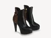 Designer en cuir classique Soled Desert Martin bottes Sunset plate-forme bottines hiver dames talon 11,5 cm taille 35-42