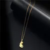 Anhänger Halsketten Gold Farbe Schwangere Frau Halskette Für Frauen Liebesfamilie Mom Papa Baby Edelstahl Choker Kette Charme Geschenk