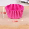 Opakowanie prezentowe 1000pcs Mini rozmiar Chocalate Paper Wkładki do pieczenia mufinki kubki Forms Forms Cupcake Epose Solid Color Tray Mold #T20282H