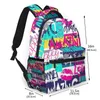 School Bags 2021 OLN Style Backpack Boy Teenagers Nursery Bag Abstract Slogan And Grunge Elements Back To299o344s