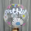 Parti Dekorasyon 2 adet Doğum Günü Balon Baskı Kabarcık Bobo Balon Mutlu Doğum Günü Balonlar Çocuklar Bebek Duş Süslemeleri Helyum Topları Hava Seti