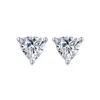 Stud The 925 Silver Pass Diamond Test Excellent Cut Total 1 Ct D Couleur Triangle Moissanite Boucles D'oreilles De Mariage Bijoux Créatifs