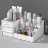 Cosméticos Caixa de armazenamento de 3 camadas Organizador de maquiagem Organizador multifuncional Caixa de bato de batom de mesa de mesa de mesa de mesa