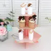 Dishes & Plates Dessert Stand Made By Paper Durable Easy To Assemble Suitable For Cupcakes Muffins Pastries Desserts Fruits Home Dorm
