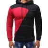 Sweats à capuche patchwork hommes sweat à capuche mince doublure en polaire pull haut hommes sweats à capuche sudaderas con capucha Y211122