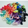 80 piezas Lazos Lazos de 2 pulgadas Cinta de goma Cintas para el cabello Cuerdas para niños bebés Niñas 40 colores en pares