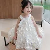 Children Sweet Dress 2020 Baby Girls Summer Sleeveless Girls Party Princess Dress Kids Clothing For Party Dresses 1-7 Years Q0716